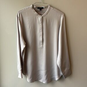 Banana Republic blouse XL silver